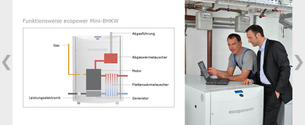Bilder von Anlagen mit regenerativen Energien