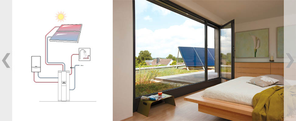 Bilder von Anlagen mit regenerativen Energien